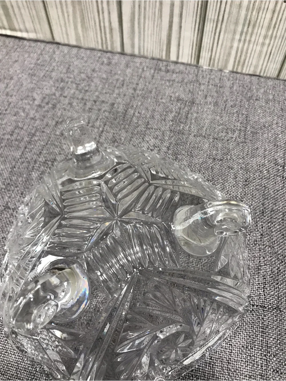 Vintage cut Crystal Candy Dish.